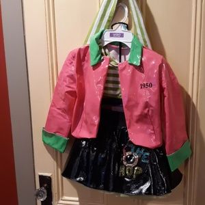 Size 2-4 girls 1950 model outfit.